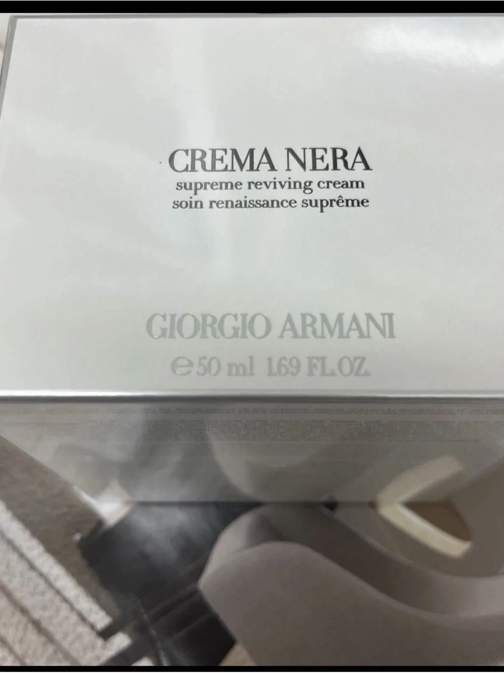 Giorgio Armani, Crema Nera Supreme Reviving Cream FULL SIZE.SEALED 1.69oz. Seal